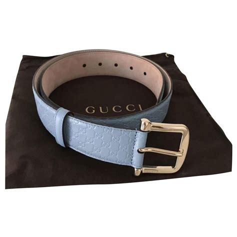 light blue gucci belt